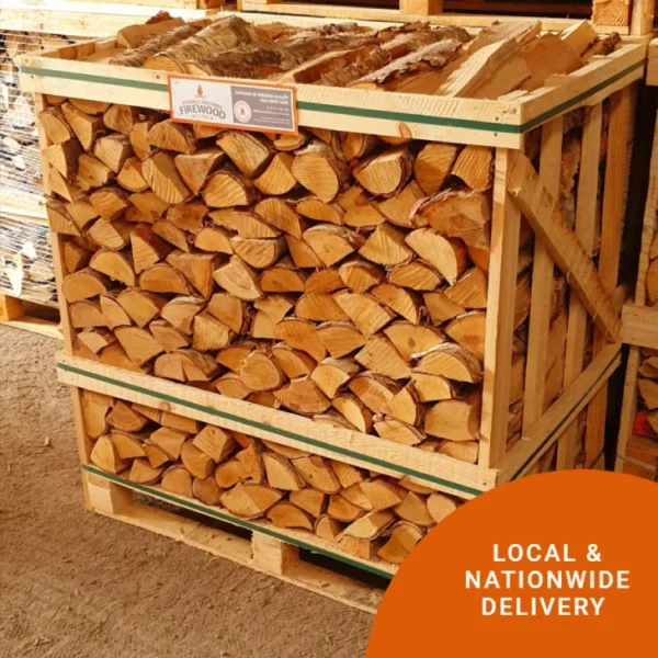 Kiln Dried Birch and Oak Logs – Standard Crate