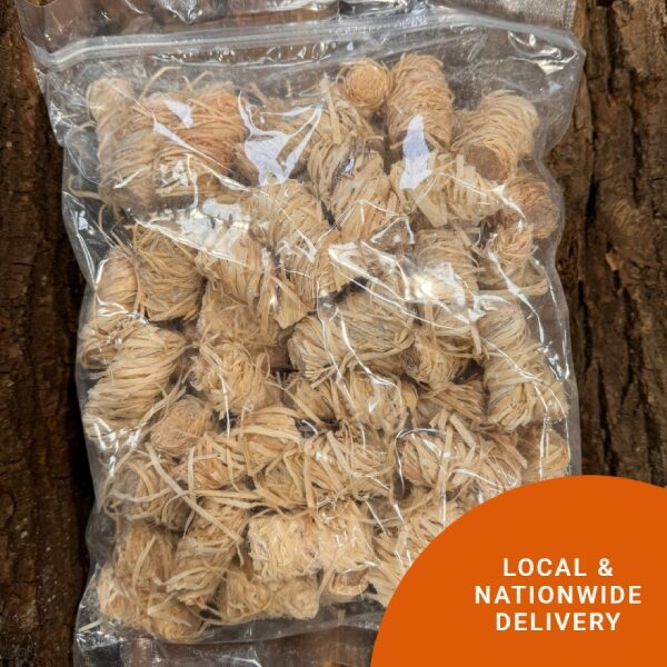 Wood wool firelighters